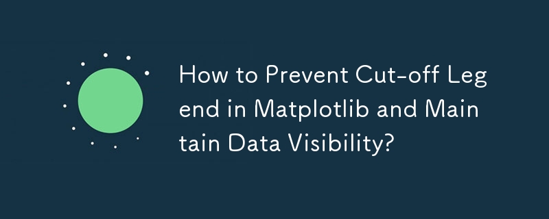 How to Prevent Cut-off Legend in Matplotlib and Maintain Data Visibility?