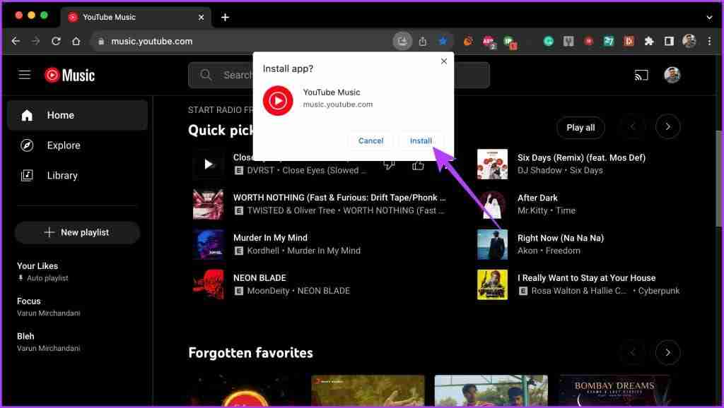 How to Install YouTube Music App on Desktop (Windows and Mac)