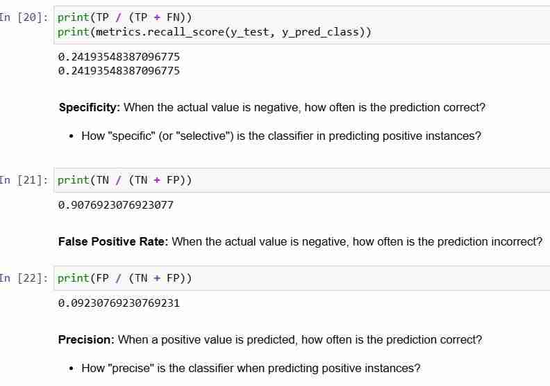 Evaluating A Machine Learning Classification Model