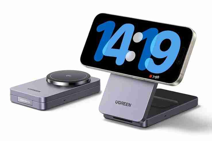 UGREEN launches new MagFlow Qi2 2-in-1 charging stand with redesigned feature