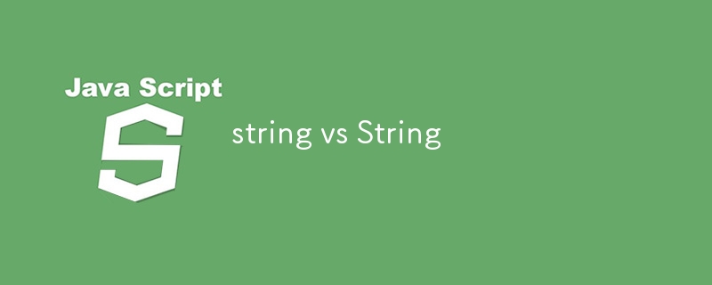 string vs String