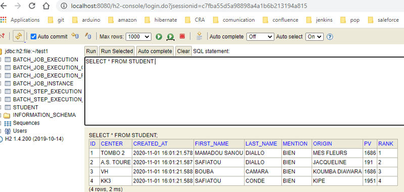 Commencer la programmation avec SPRING BATCH