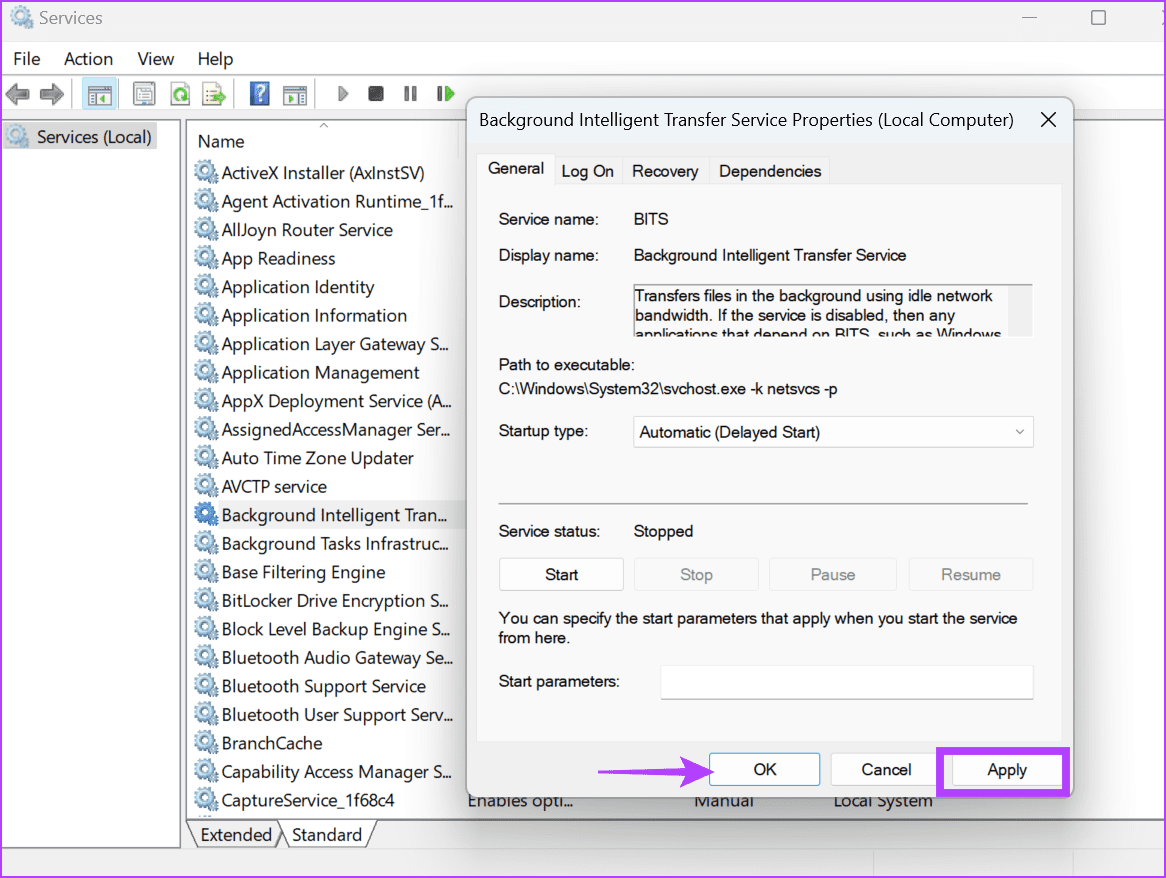 Fix: Background Intelligent Transfer Service (BITS) Keeps Stopping