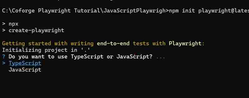 Automation using Playwright and TypeScript and JavaScript