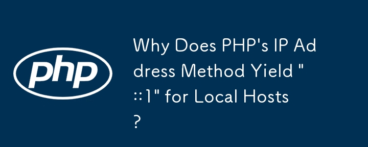 Why Does PHP\'s IP Address Method Yield \