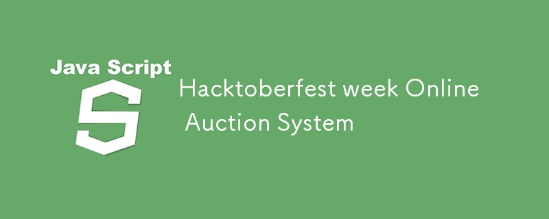 Hacktoberfest week Online Auction System