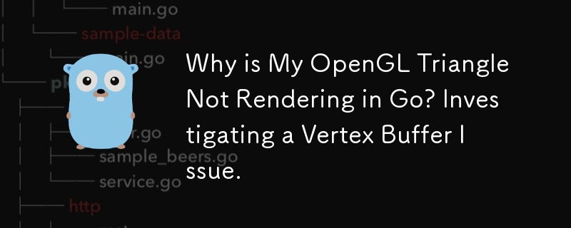 Why is My OpenGL Triangle Not Rendering in Go? Investigating a Vertex Buffer Issue. 
