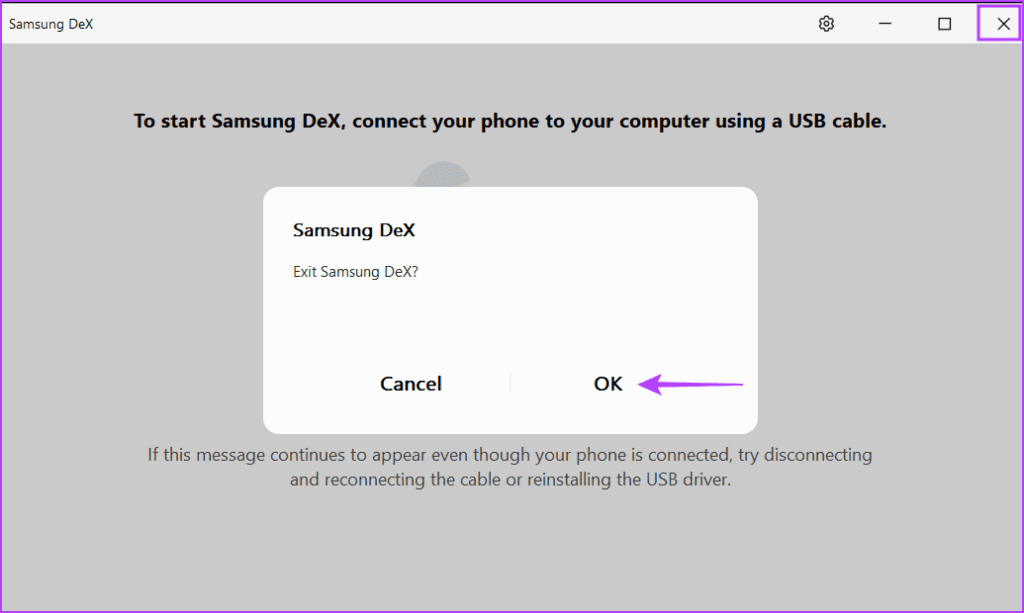 Top 9 Fixes for ‘Samsung DeX Not Working’ on Windows 11