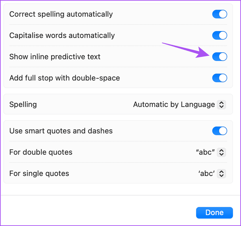 How to Enable or Disable Inline Predictive Text on iPhone, iPad, and Mac