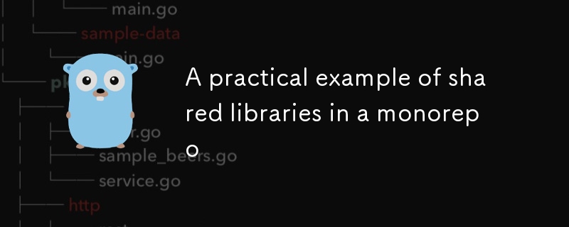 A practical example of shared libraries in a monorepo