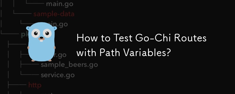 How to Test Go-Chi Routes with Path Variables? 
