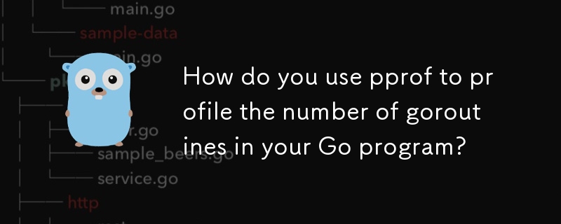 How do you use pprof to profile the number of goroutines in your Go program? 
