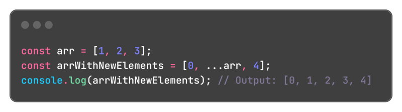 JavaScript uses three dots (...) for both the rest and spread operators. But these two operators are not the same.