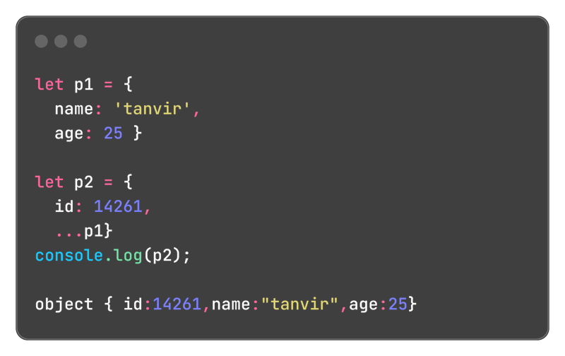 JavaScript uses three dots (...) for both the rest and spread operators. But these two operators are not the same.