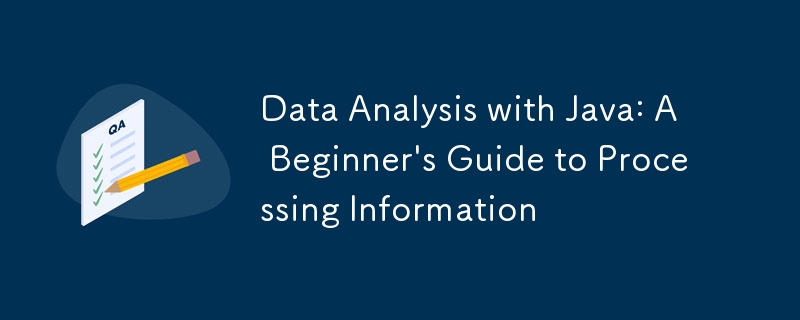 Data Analysis with Java: A Beginner\'s Guide to Processing Information