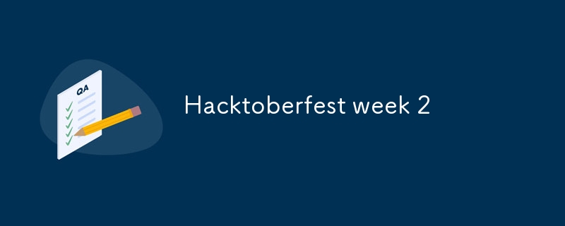 Hacktoberfest week 2