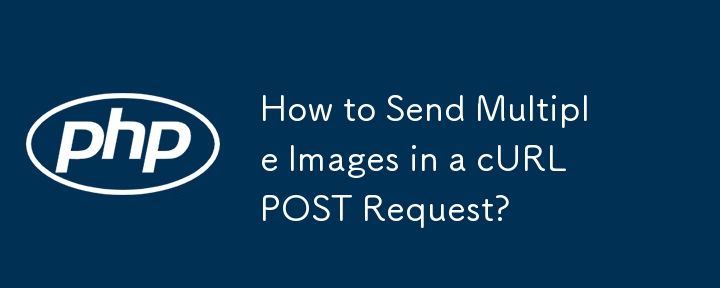 How to Send Multiple Images in a cURL POST Request? 
