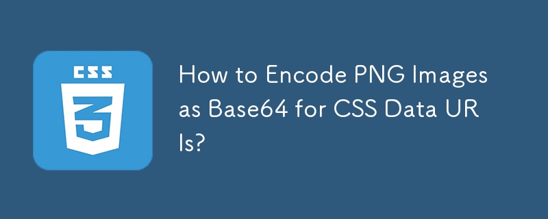 How to Encode PNG Images as Base64 for CSS Data URIs? 
