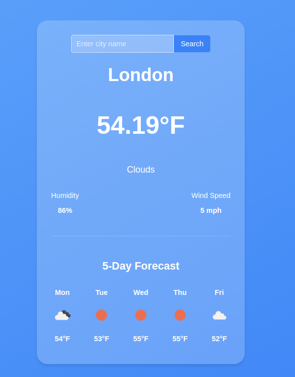 How to Build a Weather App in React