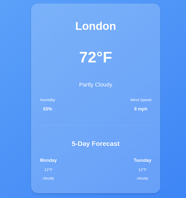 How to Build a Weather App in React