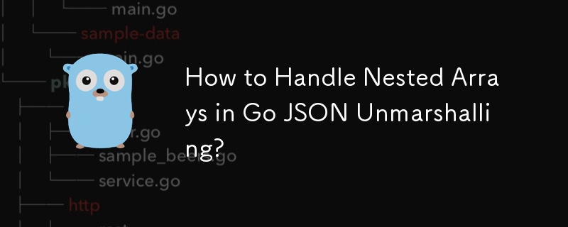 How to Handle Nested Arrays in Go JSON Unmarshalling? 
