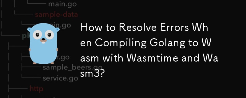 How to Resolve Errors When Compiling Golang to Wasm with Wasmtime and Wasm3?