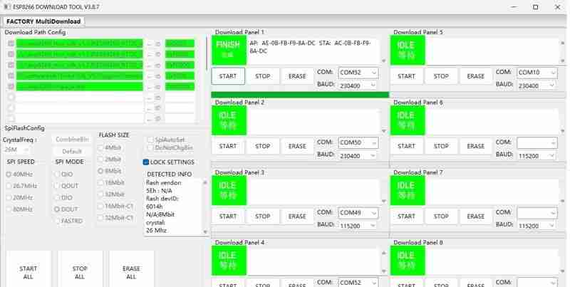 Download the web pages to ESPor simple programmable controller