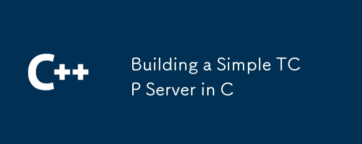 Building a Simple TCP Server in C