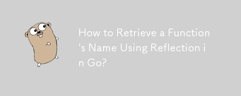 How to Retrieve a Function's Name Using Reflection in Go? 
