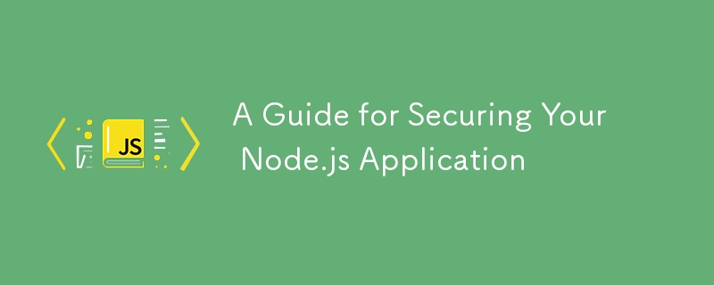 A Guide for Securing Your Node.js Application