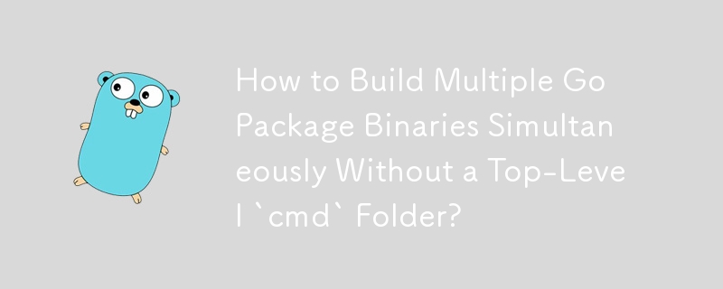 How to Build Multiple Go Package Binaries Simultaneously Without a Top-Level `cmd` Folder? 
