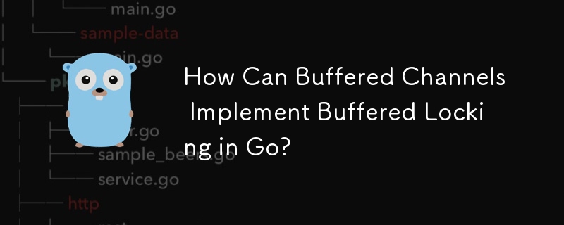 How Can Buffered Channels Implement Buffered Locking in Go? 
