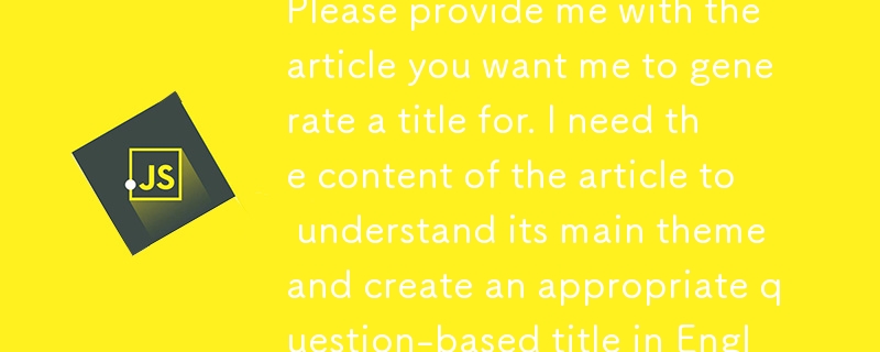 Please provide me with the article you want me to generate a title for. I need the content of the article to understand its main theme and create an appropriate question-based title in English. 
