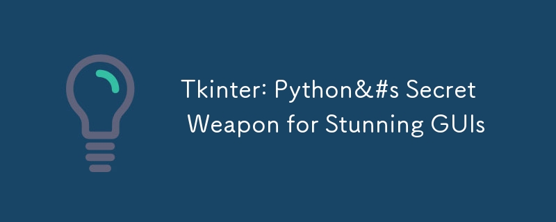 Tkinter: Python