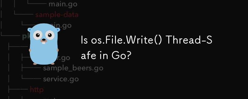 Is os.File.Write() Thread-Safe in Go? 
