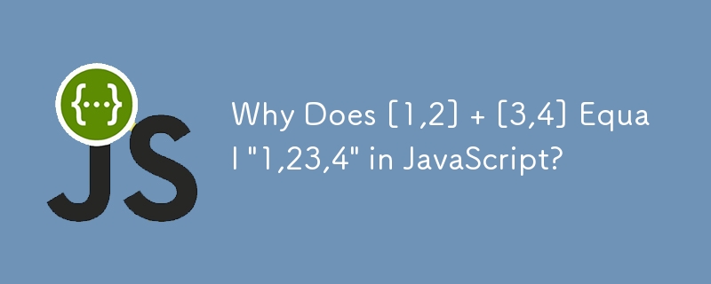 Why Does [1,2]   [3,4] Equal \