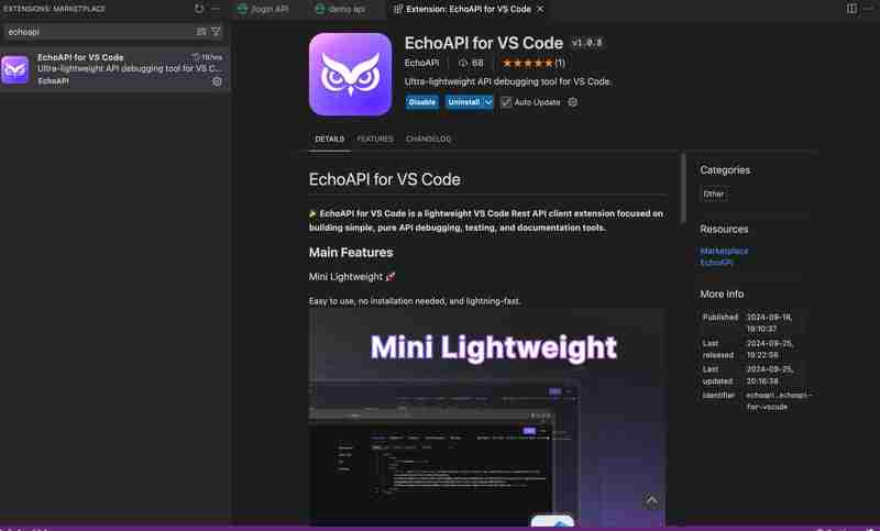 Best Postman Alternative for VSCode: EchoAPI for VS Code | Free & Ultra-Lightweight