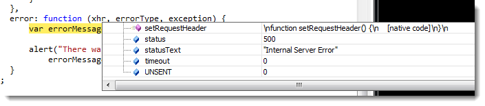 Beispiele für Fehlerverwaltung von JQuery Fehler